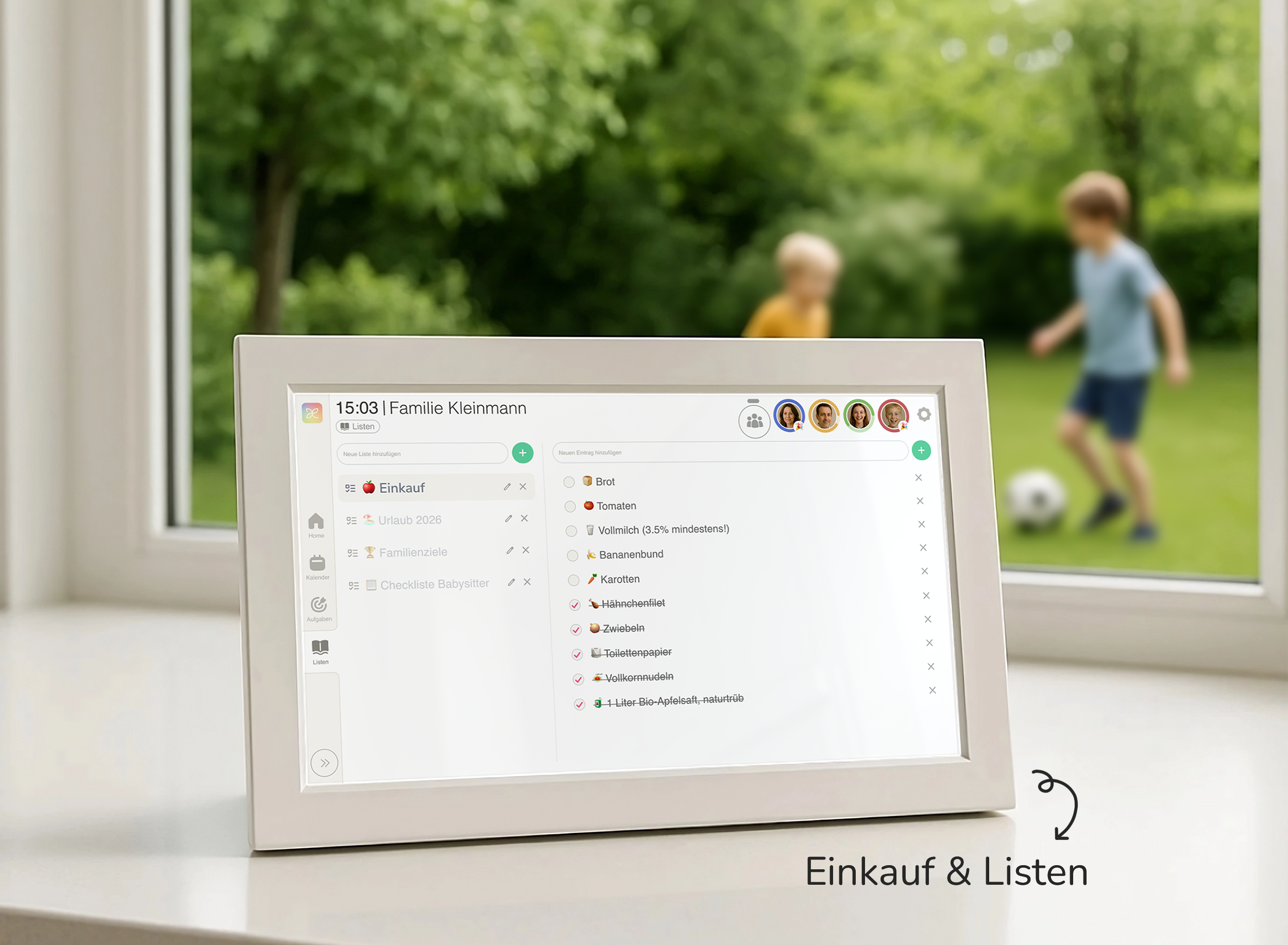 dæly daely digitaler familienkalender familienplaner wandkalender elektronisch